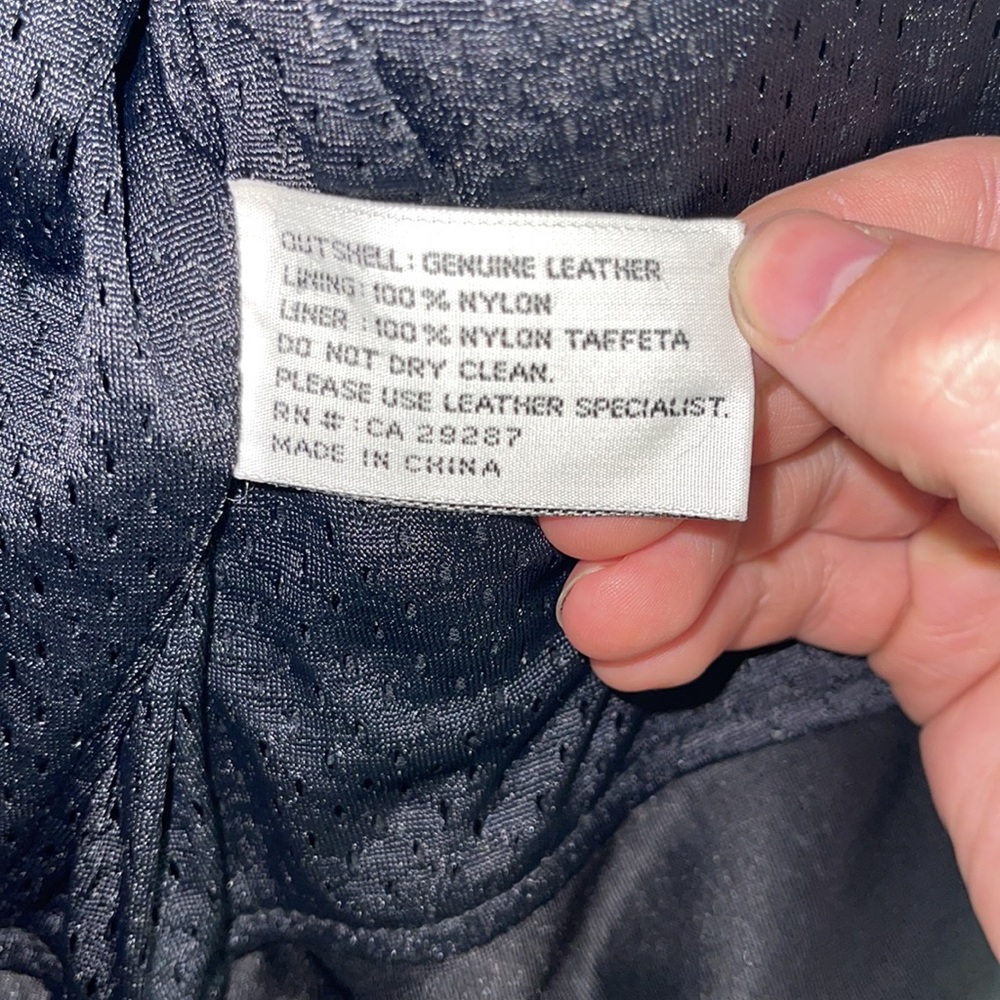 SOLD—- Men’s Joe Rocket Leather Motorcycle Jacket - Picture 4 of 5